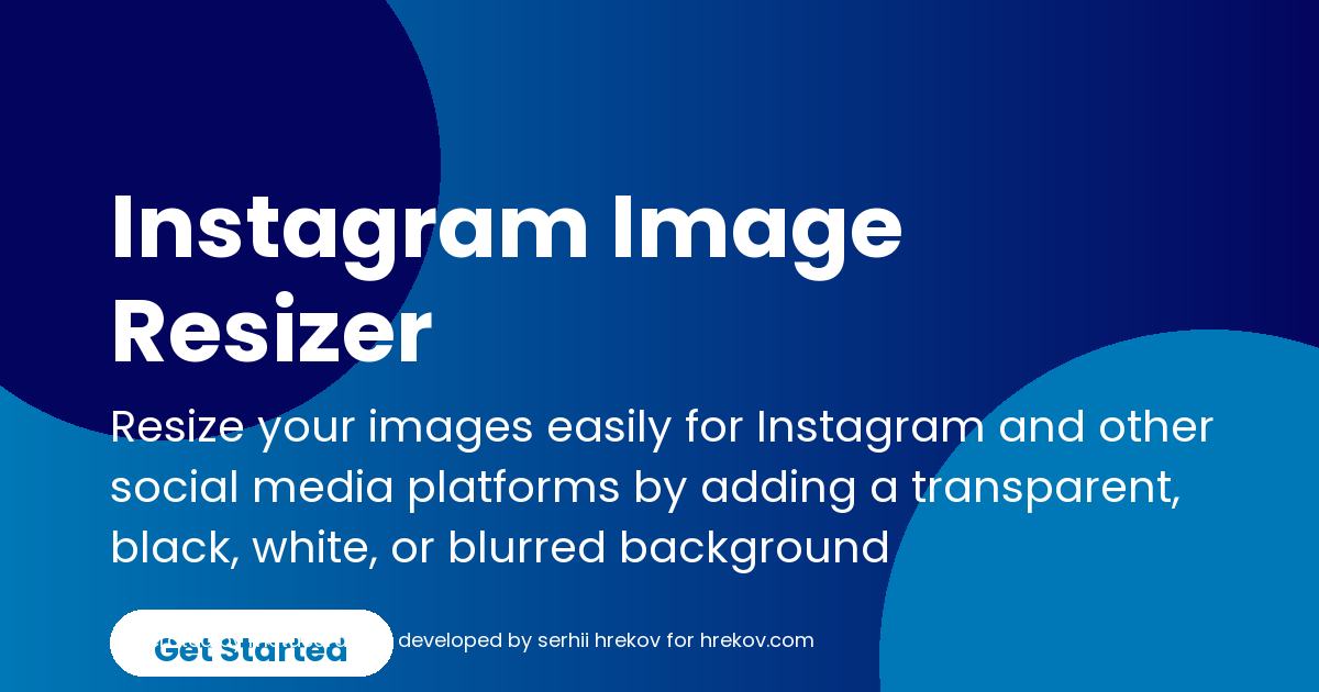 Instagram Image Resizer