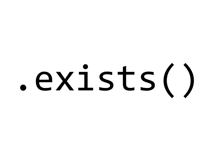 Why its better to use .exists() method on query rather then do try-except block