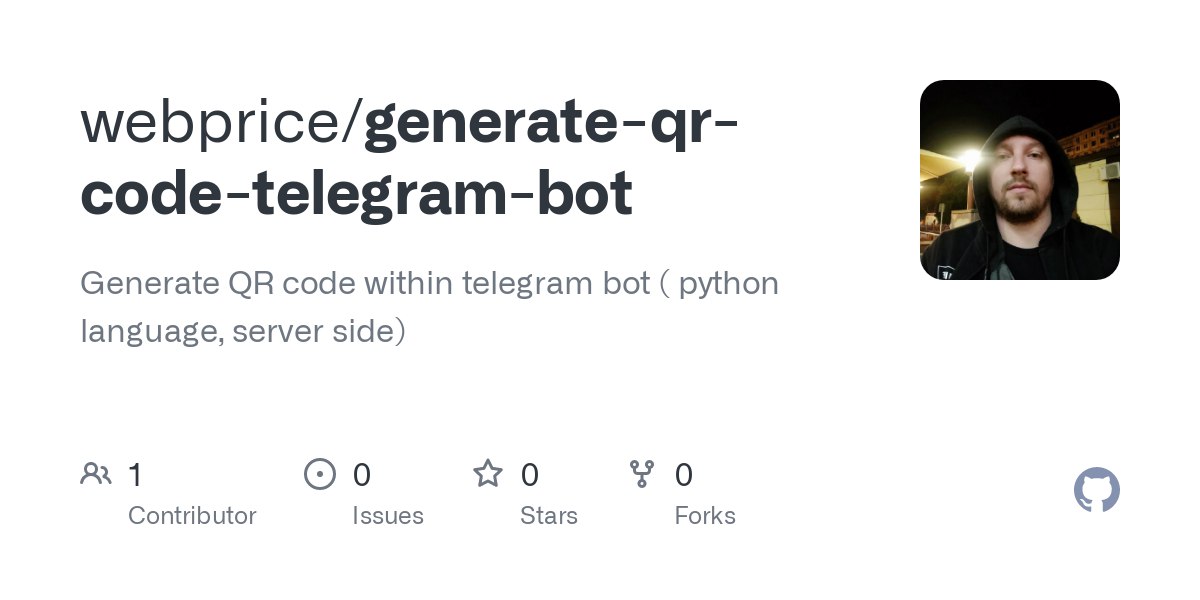 Release: @responseWithQrBot – QR Code Generator (Telegram bot)